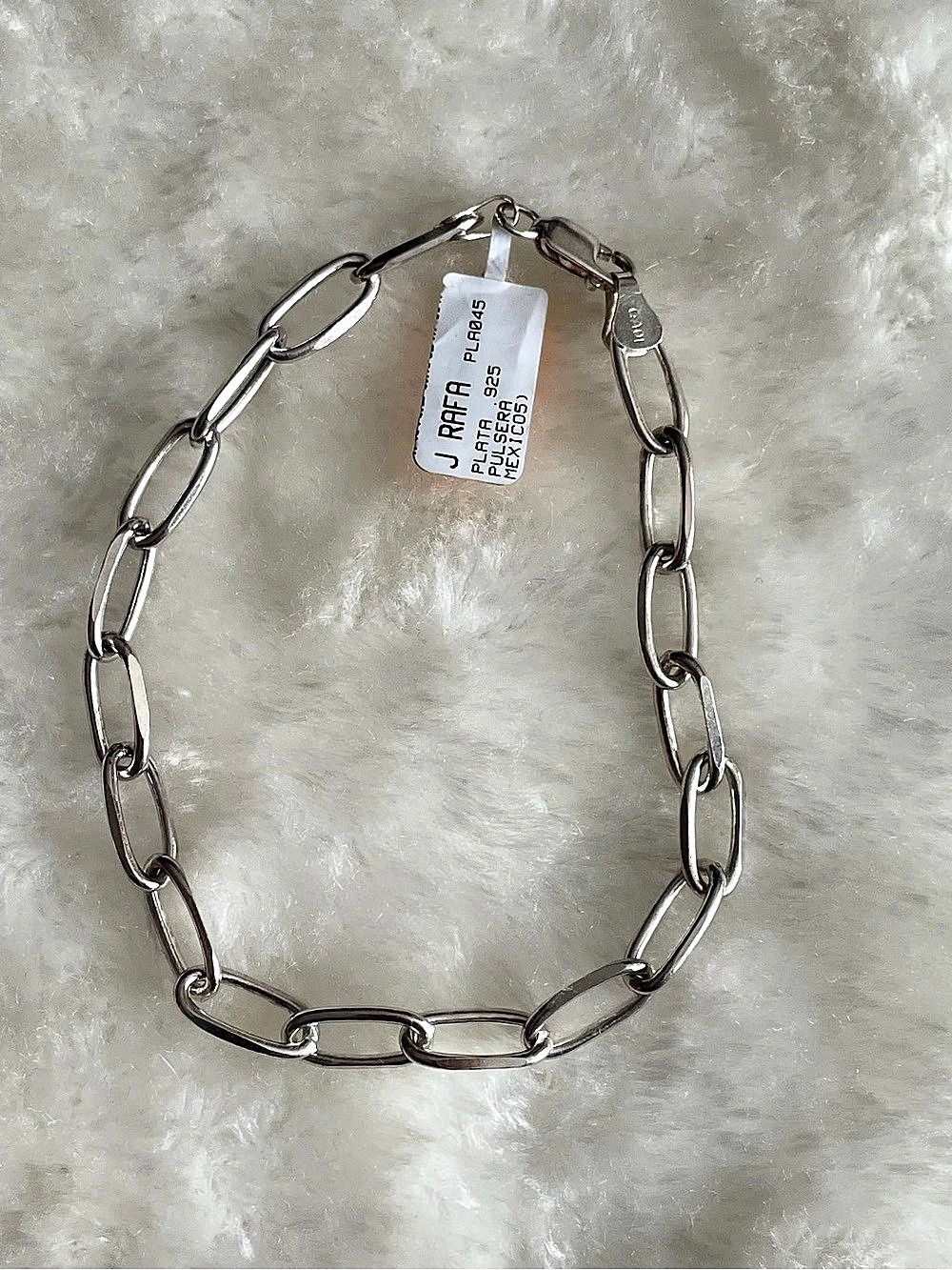 J. RAIFF Silver Oval Link Chain Necklace Like New